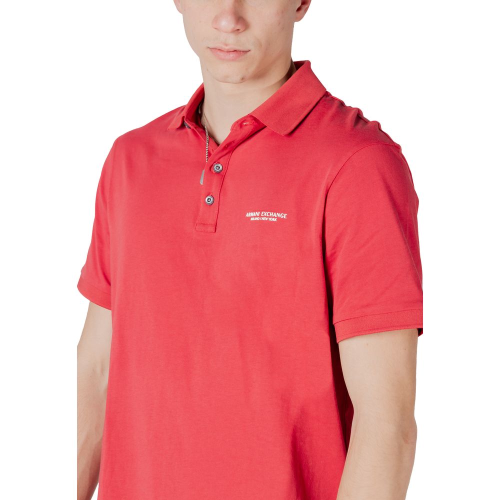 Red Cotton Polo Shirt