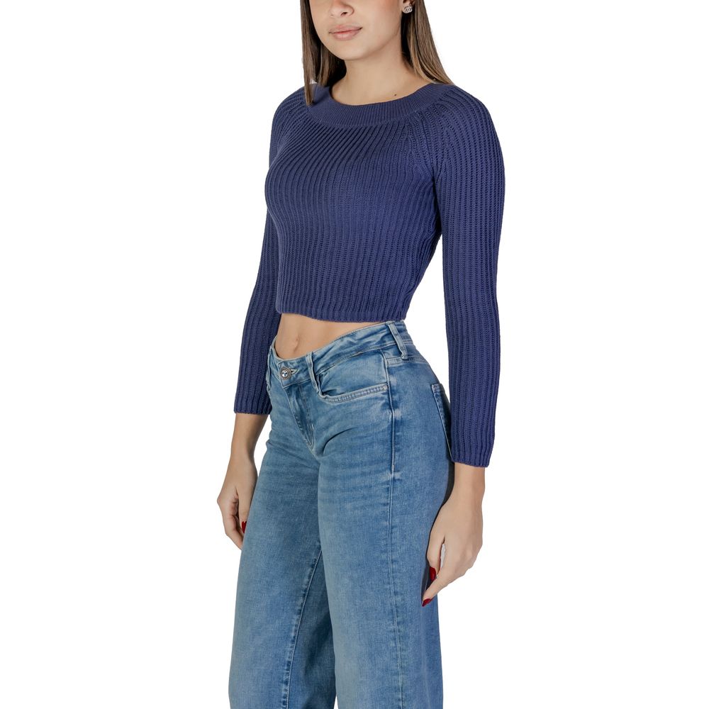 Light Blue Marabou Sweatshirt