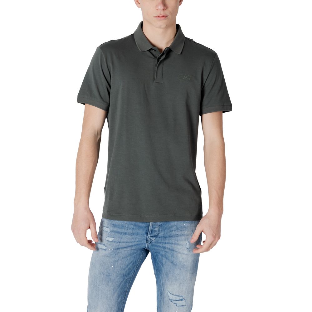 Green Cotton Polo Shirt