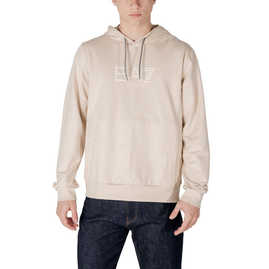 Beige Cotton Hoodie