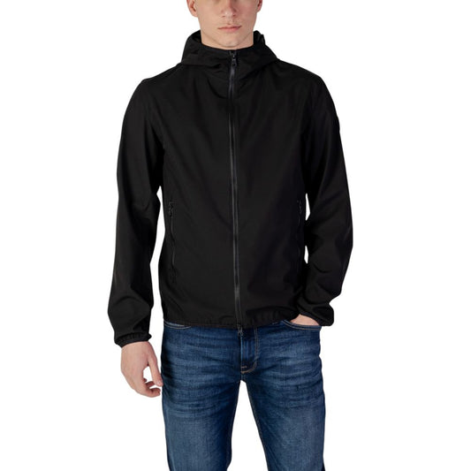 Black Polyester Jackets & Coat
