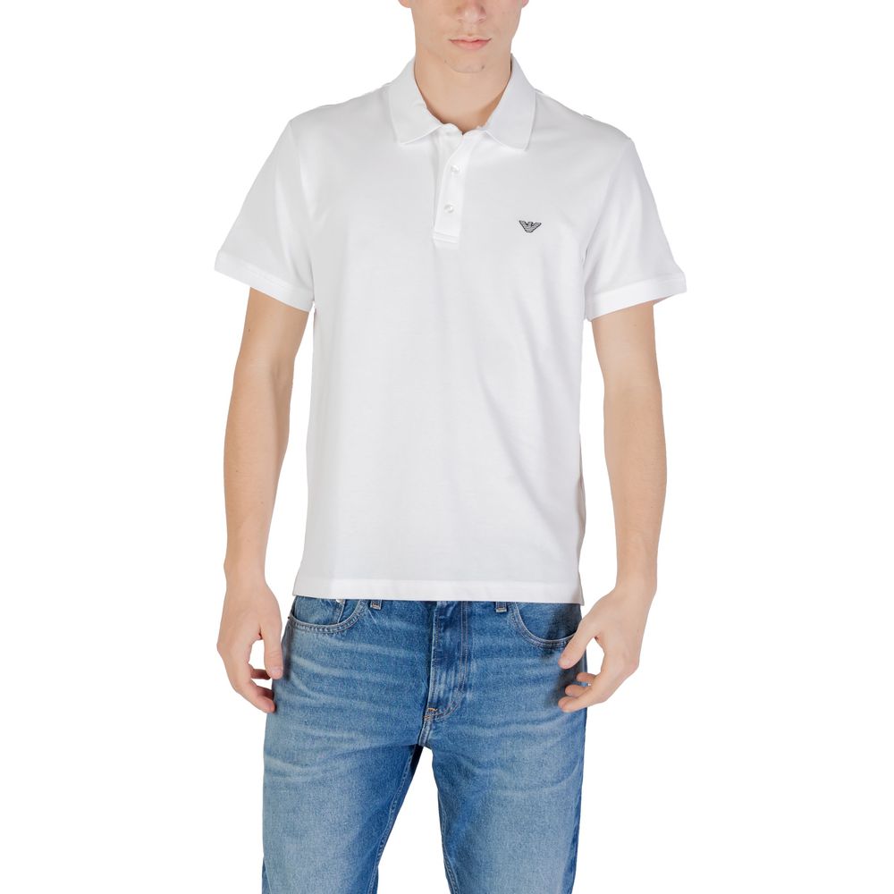 White Cotton Polo Shirt
