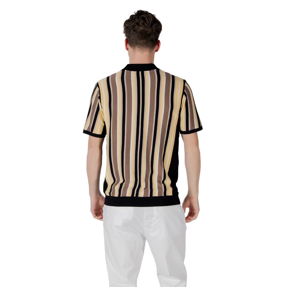 Black Viscose Polo Shirt