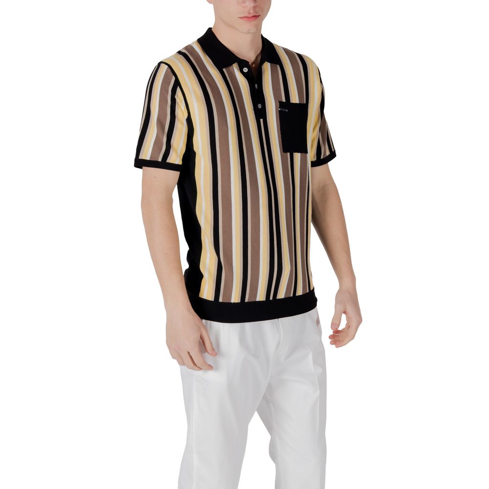 Black Viscose Polo Shirt