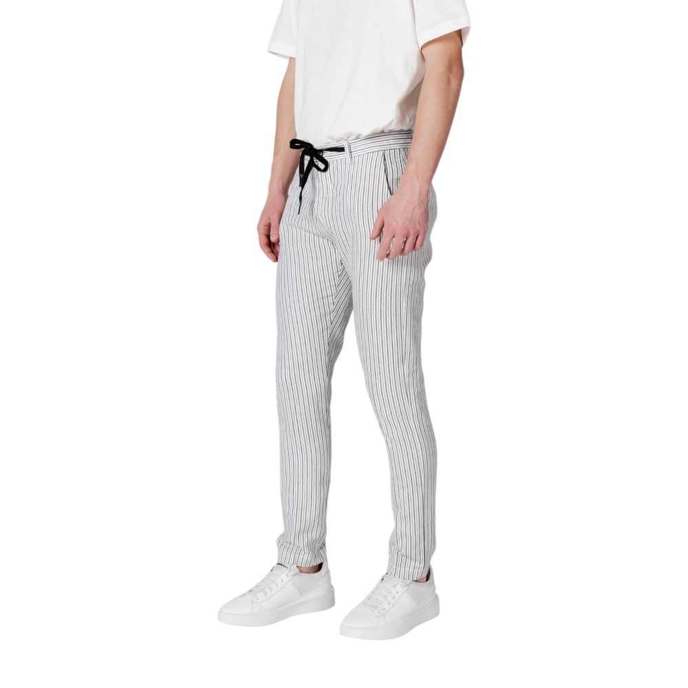 Black Linen Casual Pants