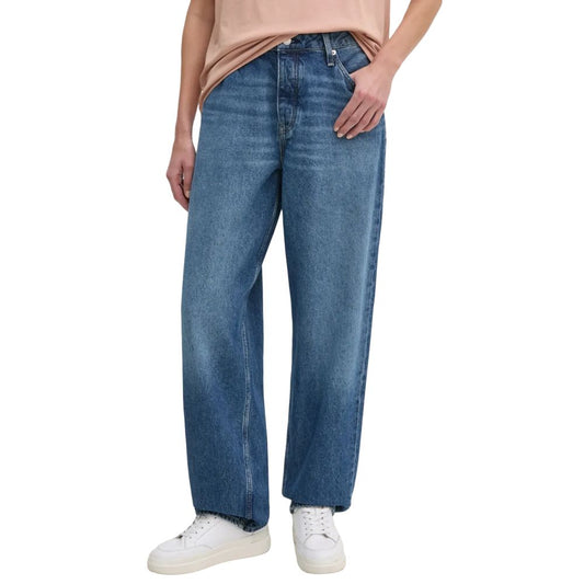 Blue Cotton Mom Jean