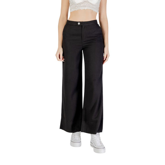 Black Viscose Pants