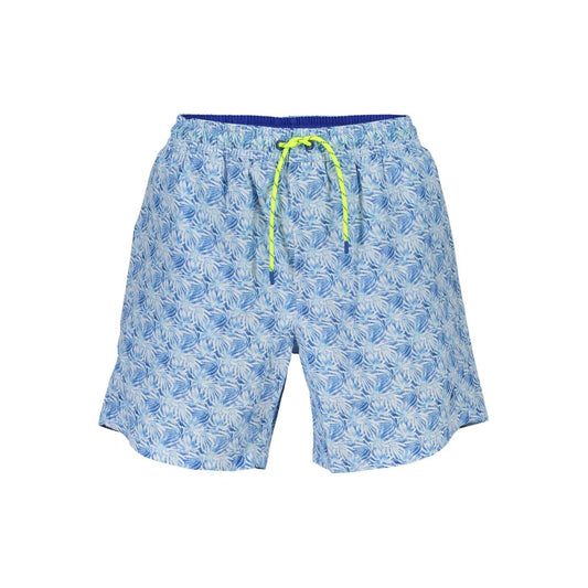 Blue Polyester Swimwear