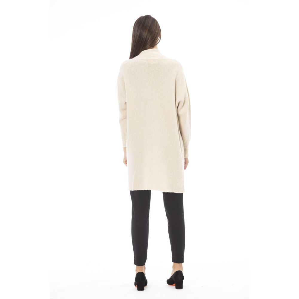 White Alpaca Women Cardigan
