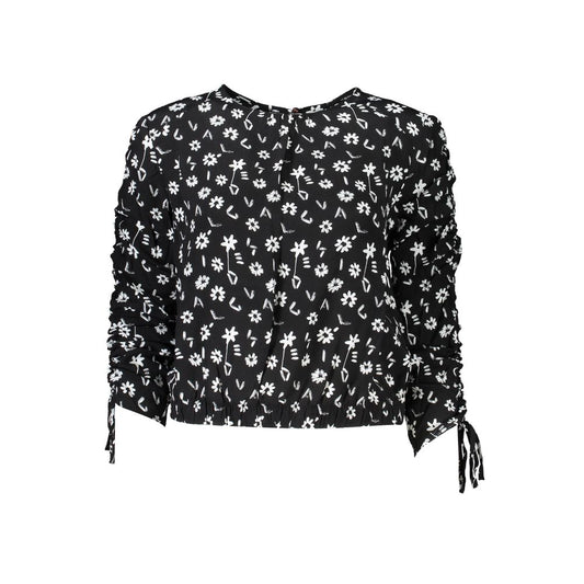 Black Viscose Women Blouse
