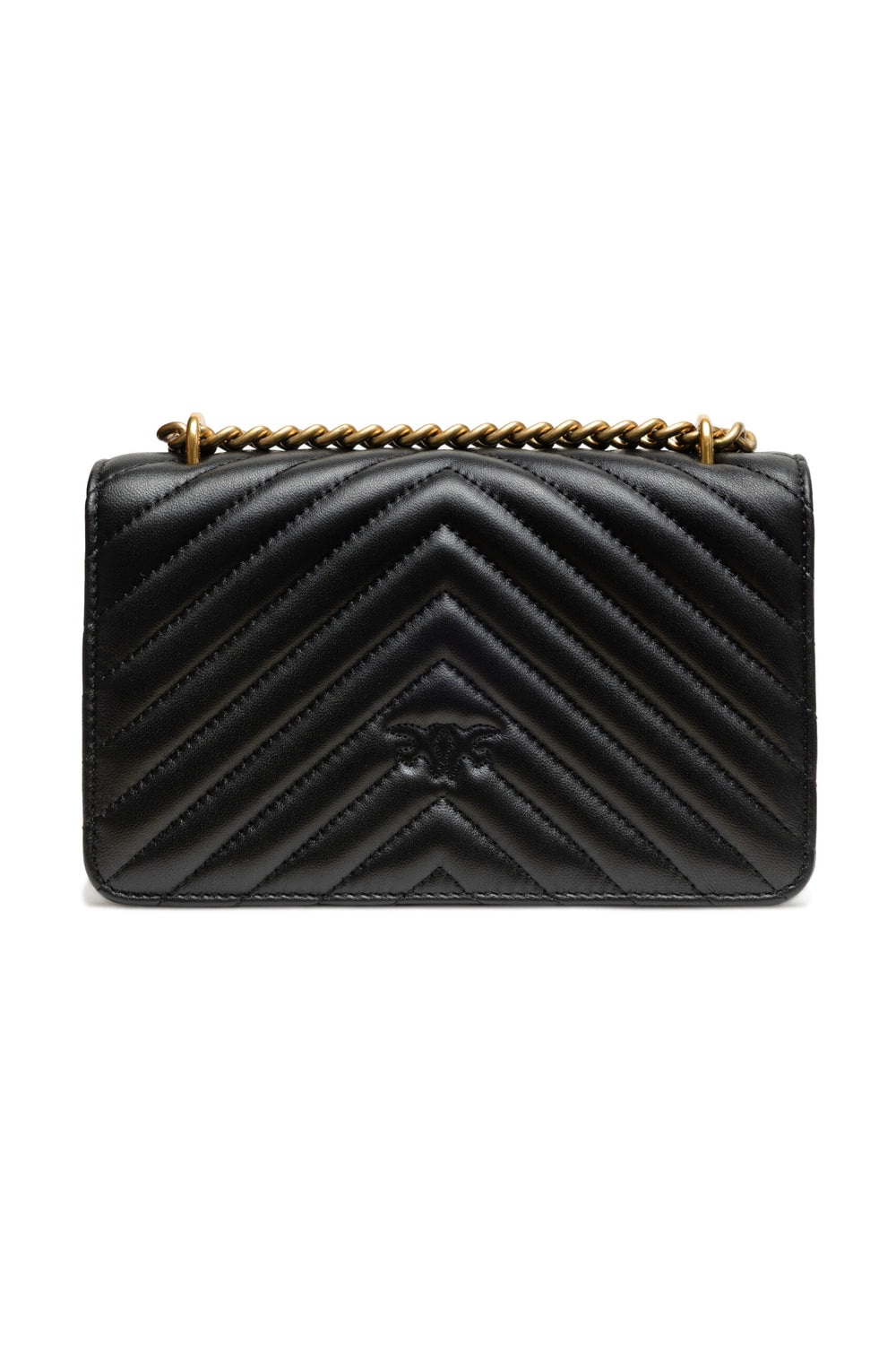 Black Leather Love One Mini Shoulder Bag