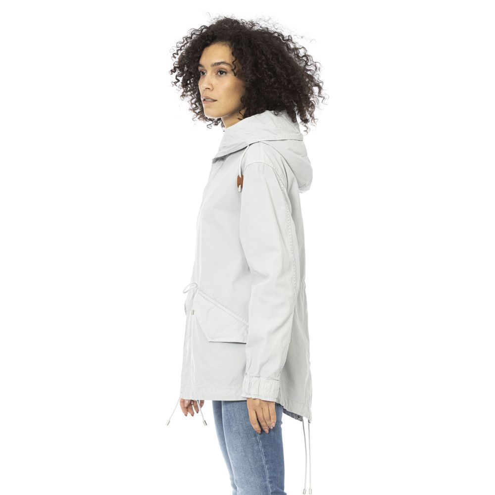 Silver Cotton Women Jacket