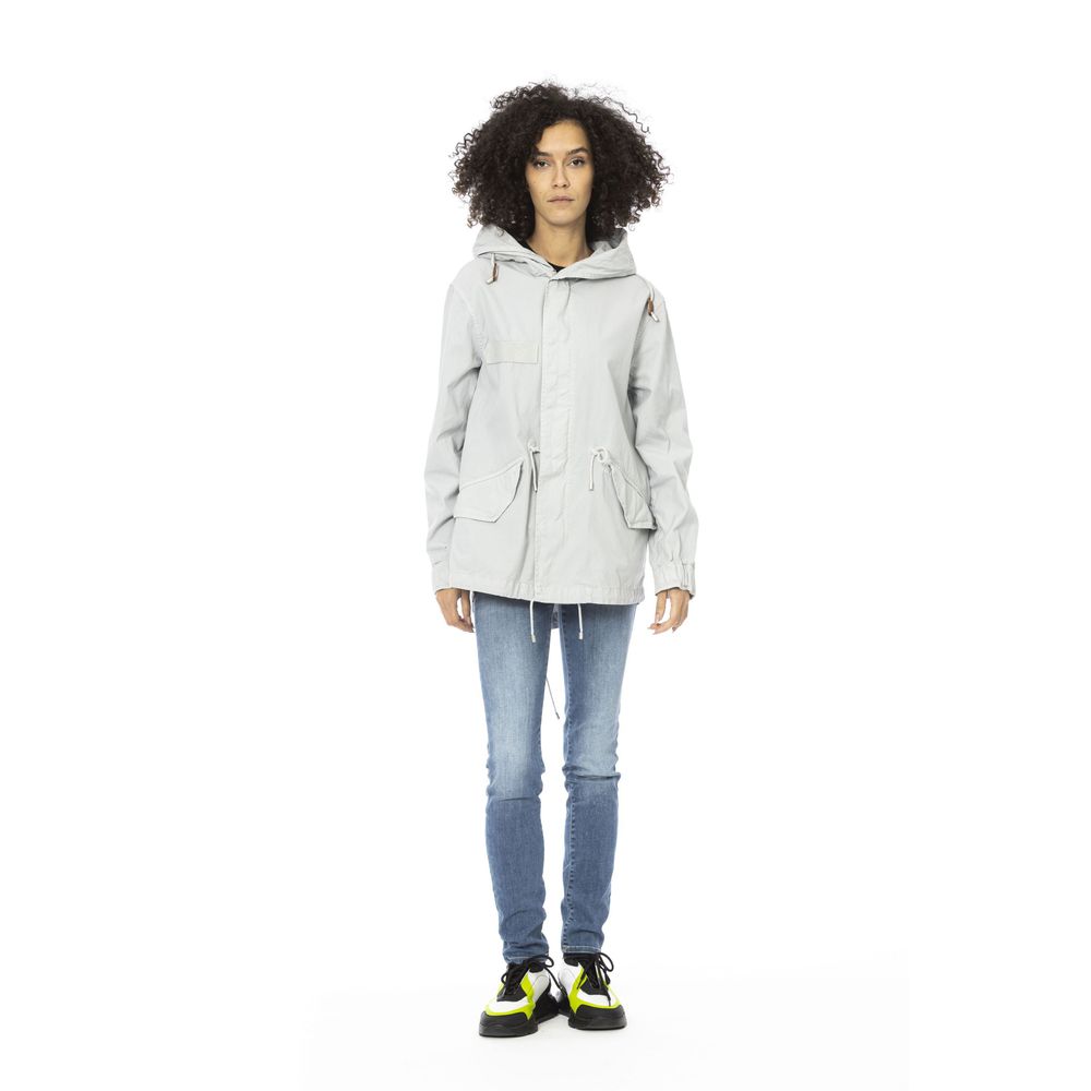 Silver Cotton Women Jacket