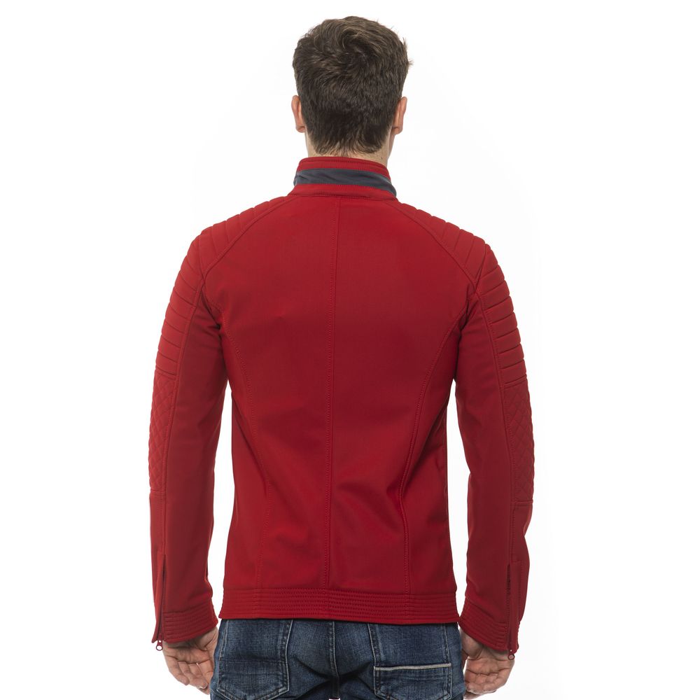 Red Polyamide Men Jacket