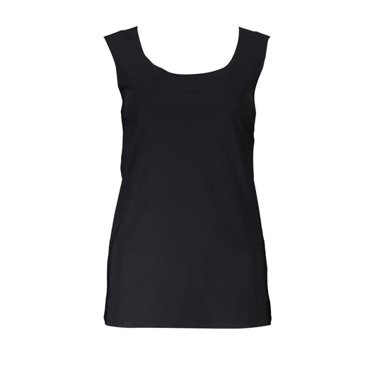 Black Elastane Tank Top