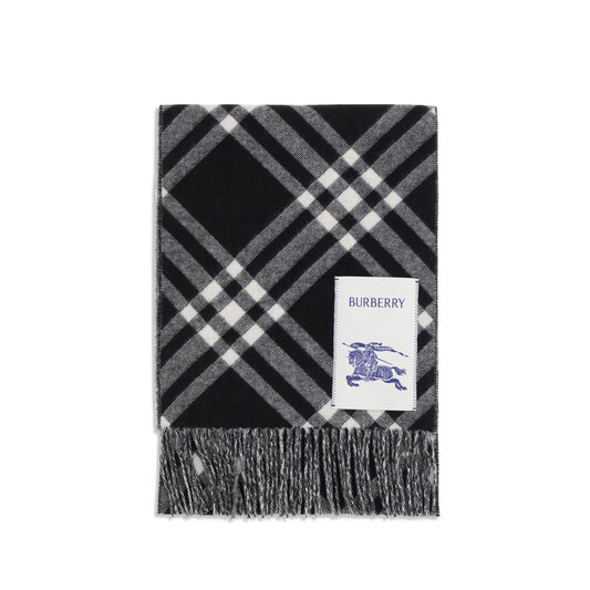 Check Cashmere Scarf