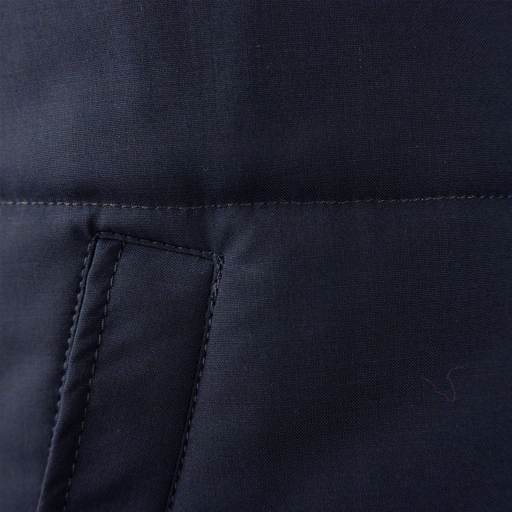 Blue Wool Sleveless Jacket