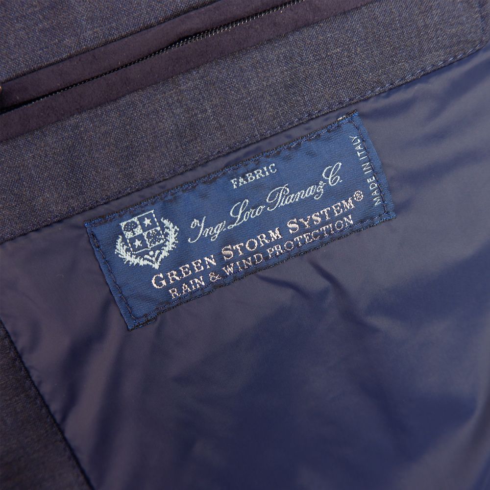 Blue Wool Sleveless Jacket