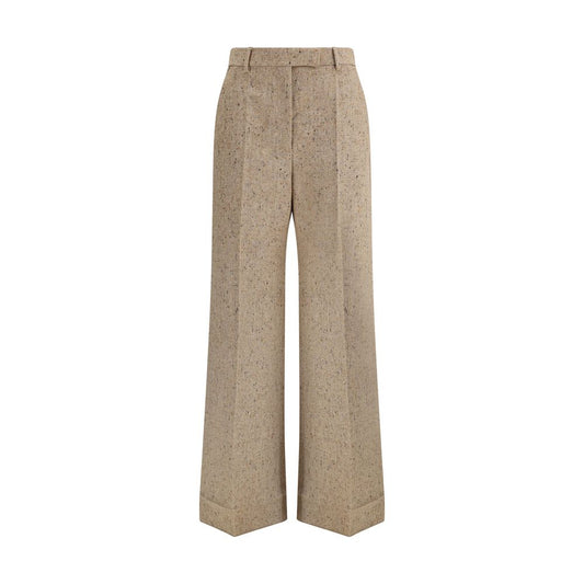 Palazzo Trousers in Bottonato Natté