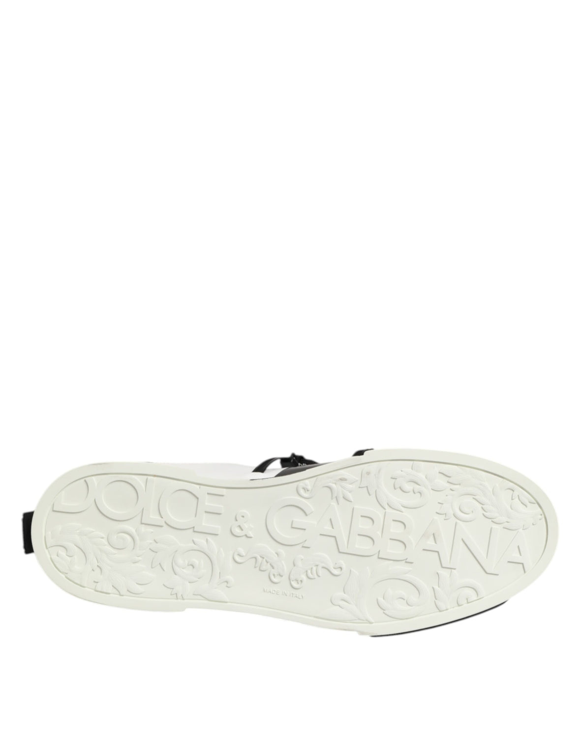 White Leather Logo Portofino Sneakers Shoes