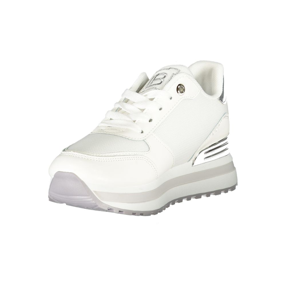 White Polyester Sneaker