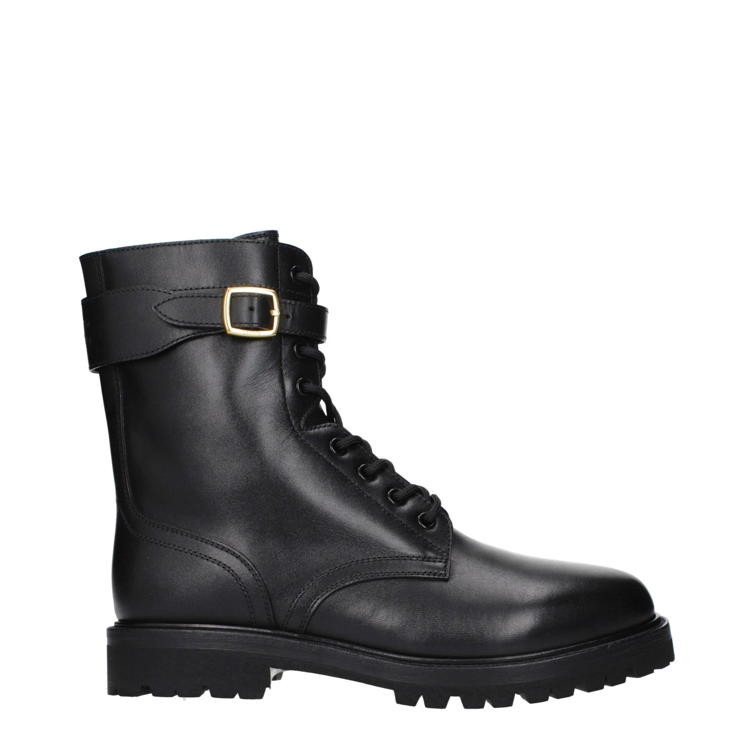 Black Leather Ankle Boots