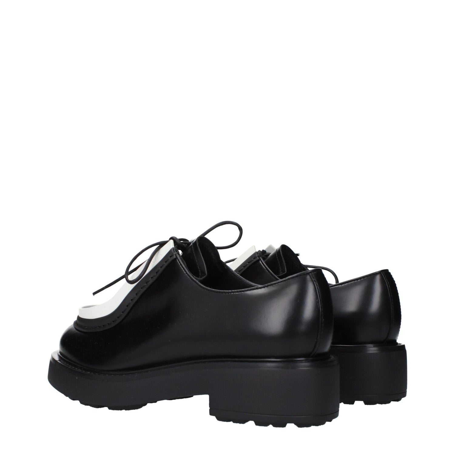 Black Leather Oxfords And Derbies