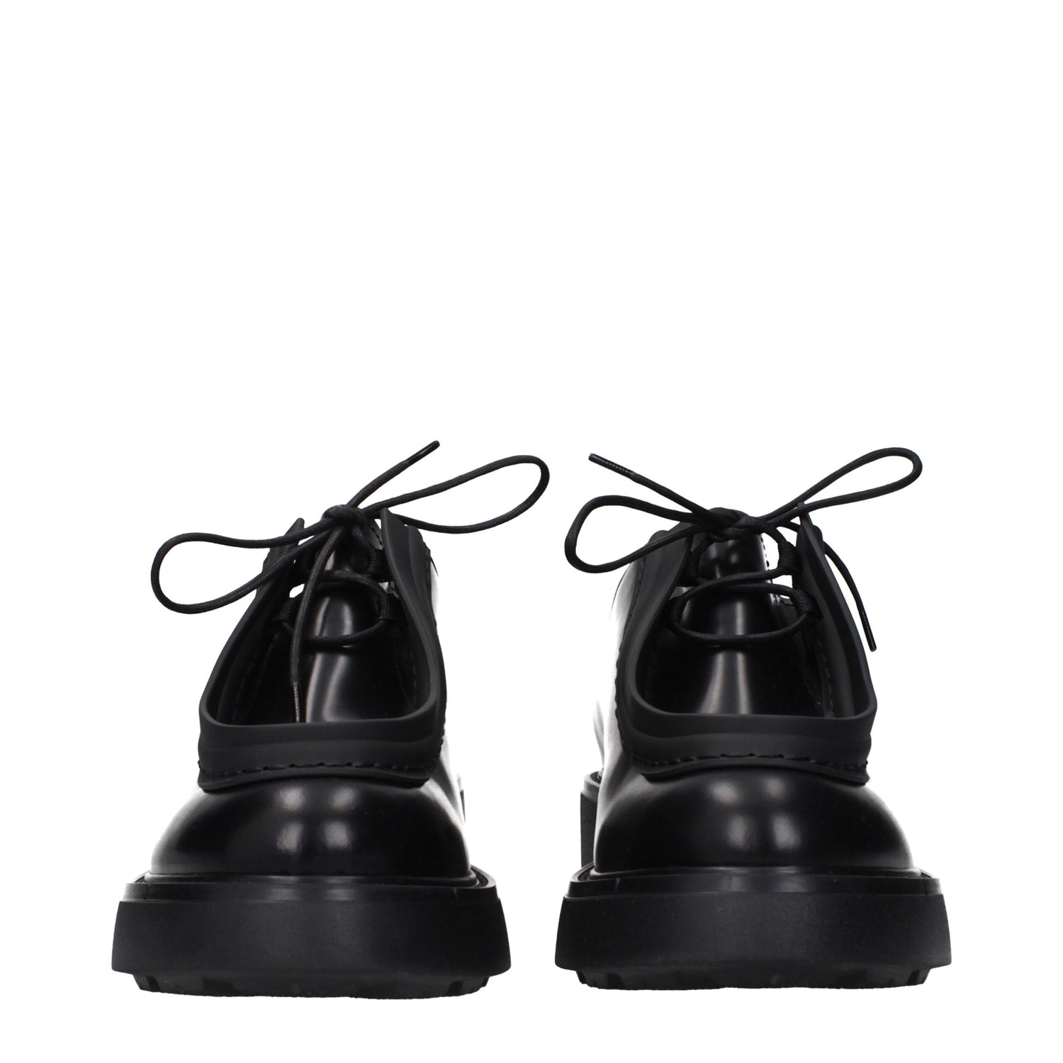 Black Leather Oxfords And Derbies