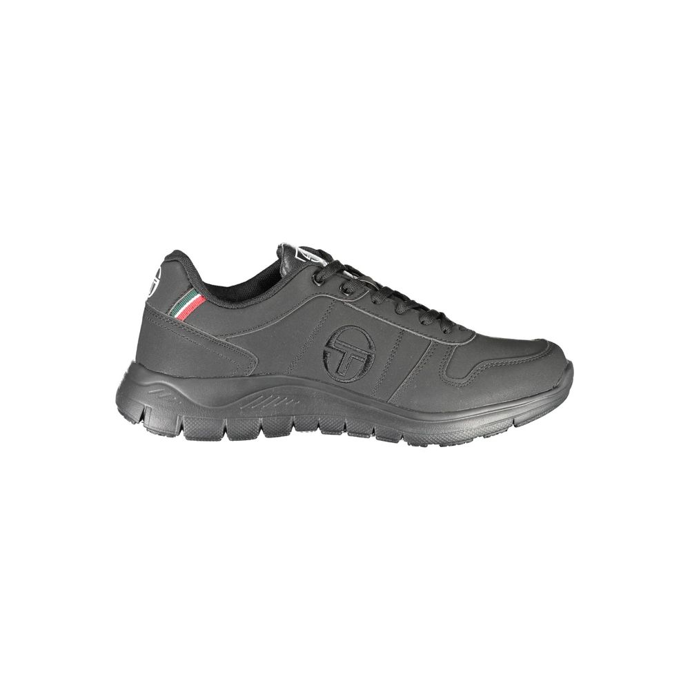 Black Polyester Sneaker