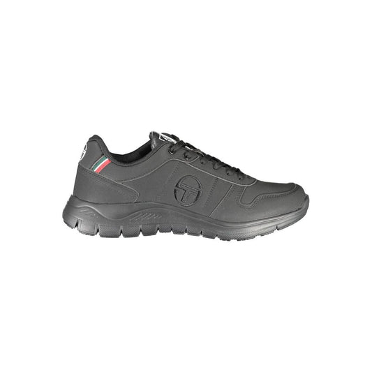 Black Polyester Sneaker