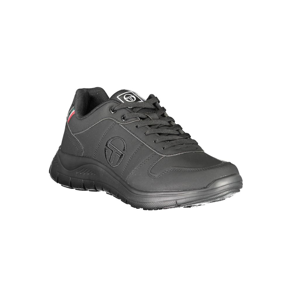 Black Polyester Sneaker