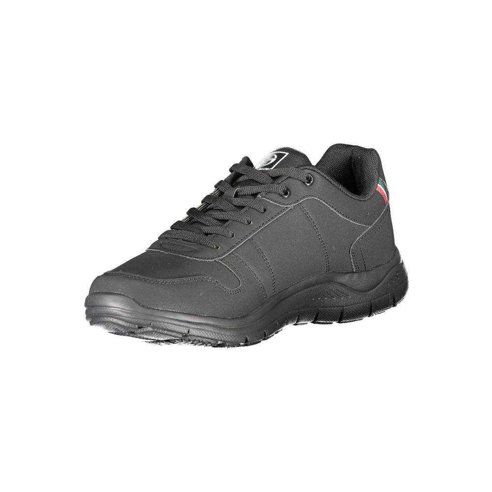 Black Polyester Sneaker