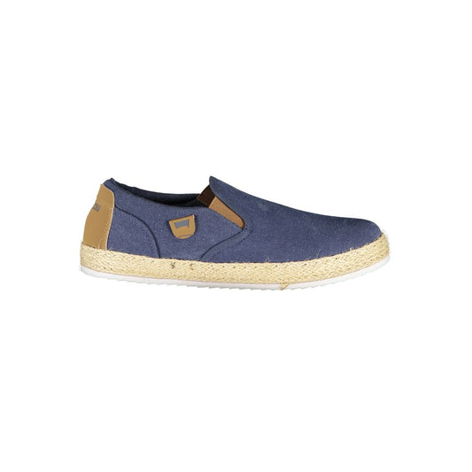Blu Polyester Men Sneaker