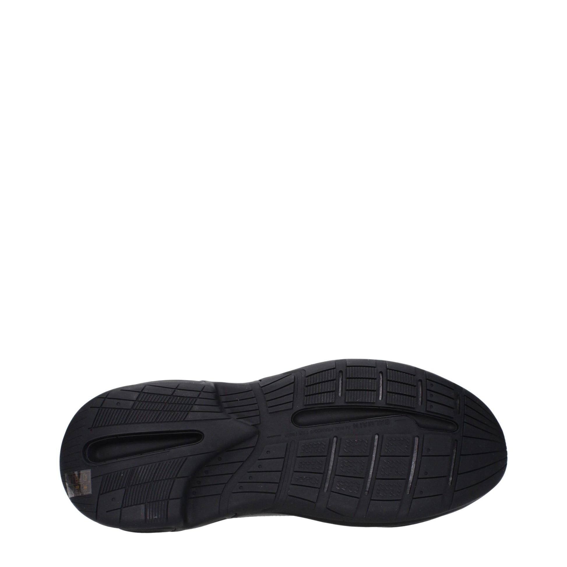 Black Leather Athletic Sneakers