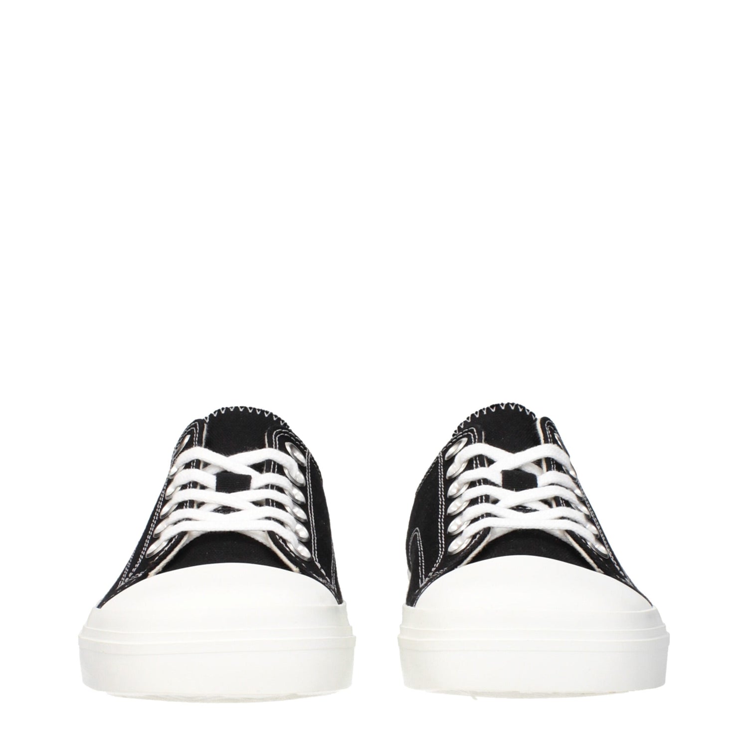 Black Fabric Low Tops