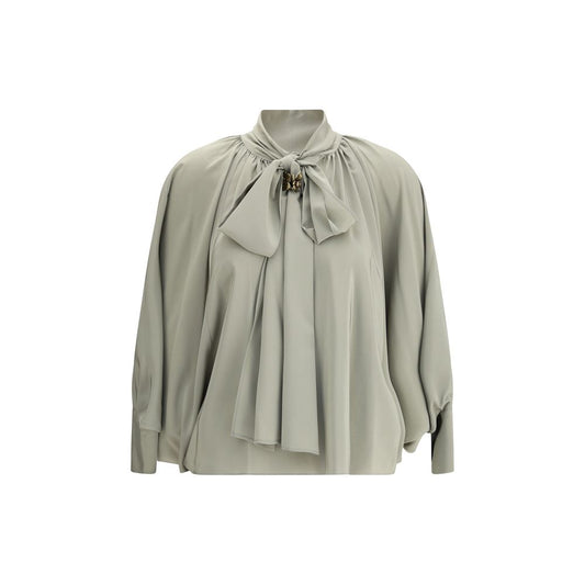 Green Silk Blouse