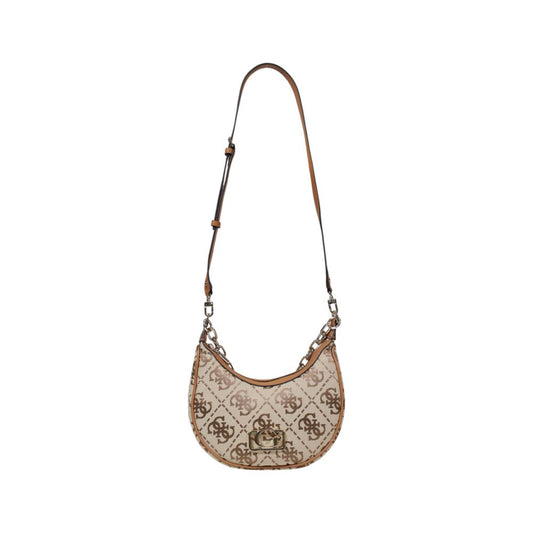 Beige Polyester Handbag