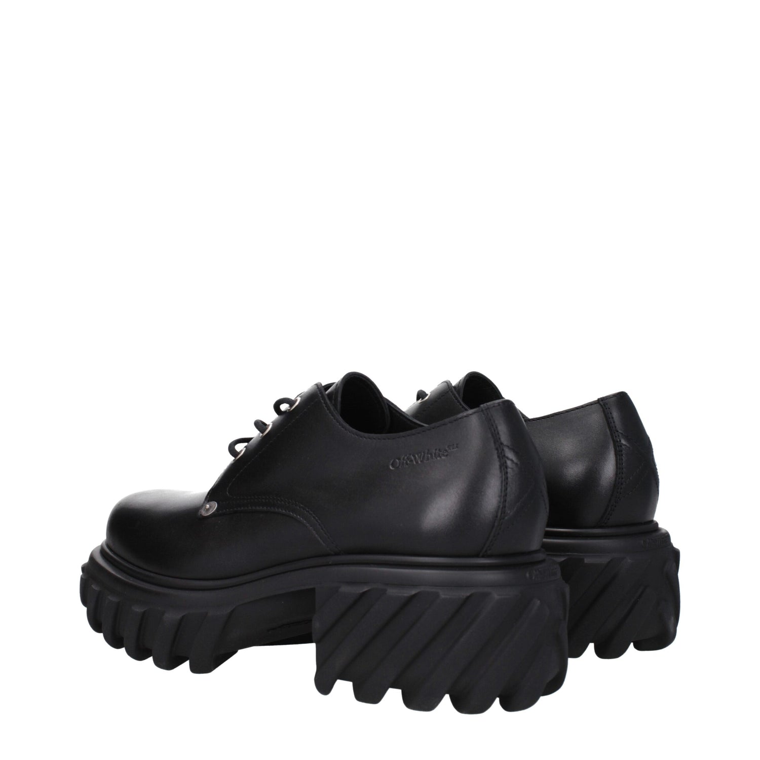 Black Leather Oxfords And Derbies