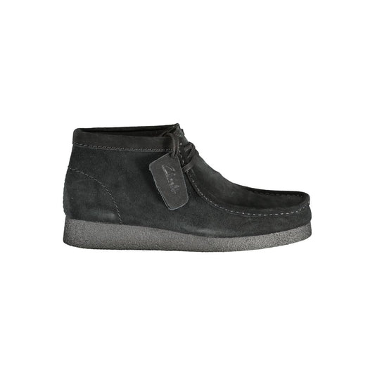 Black Leather Men Sneaker