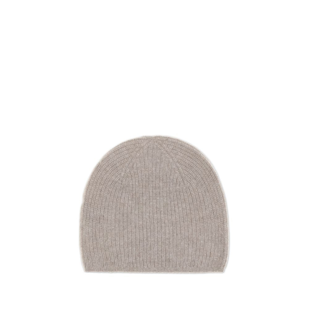 Beige Cashmere Beanie