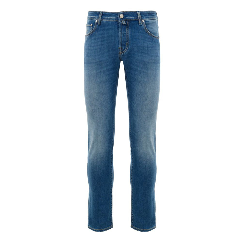 Blue Cotton Skinny Jean