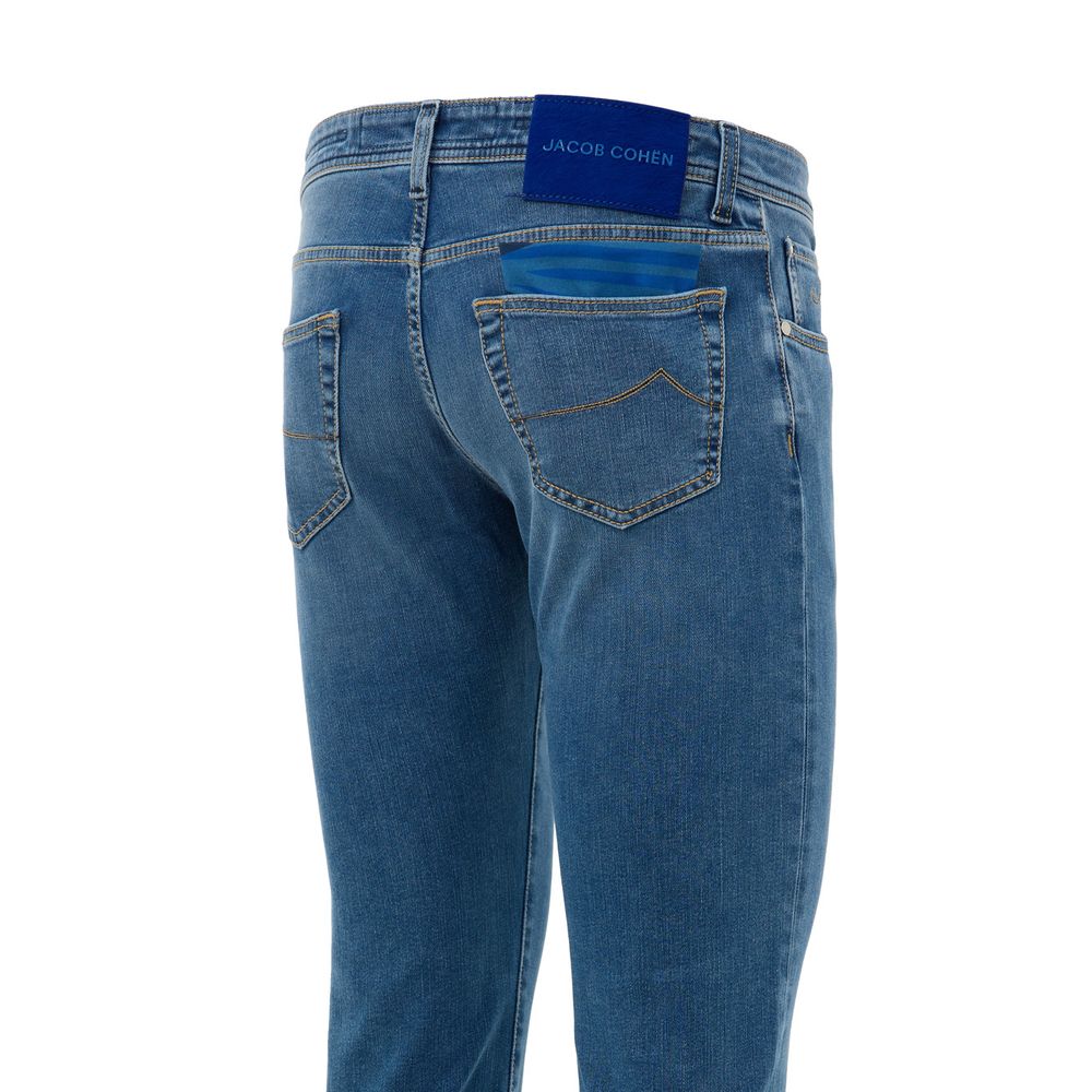 Blue Cotton Skinny Jean