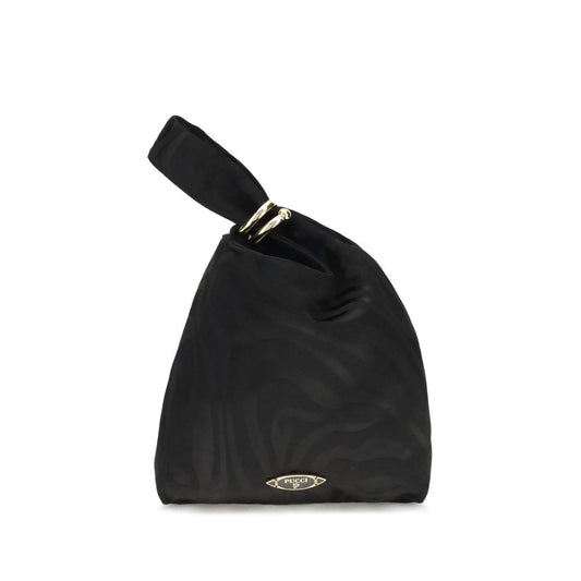 Black Silk Clutch Bag