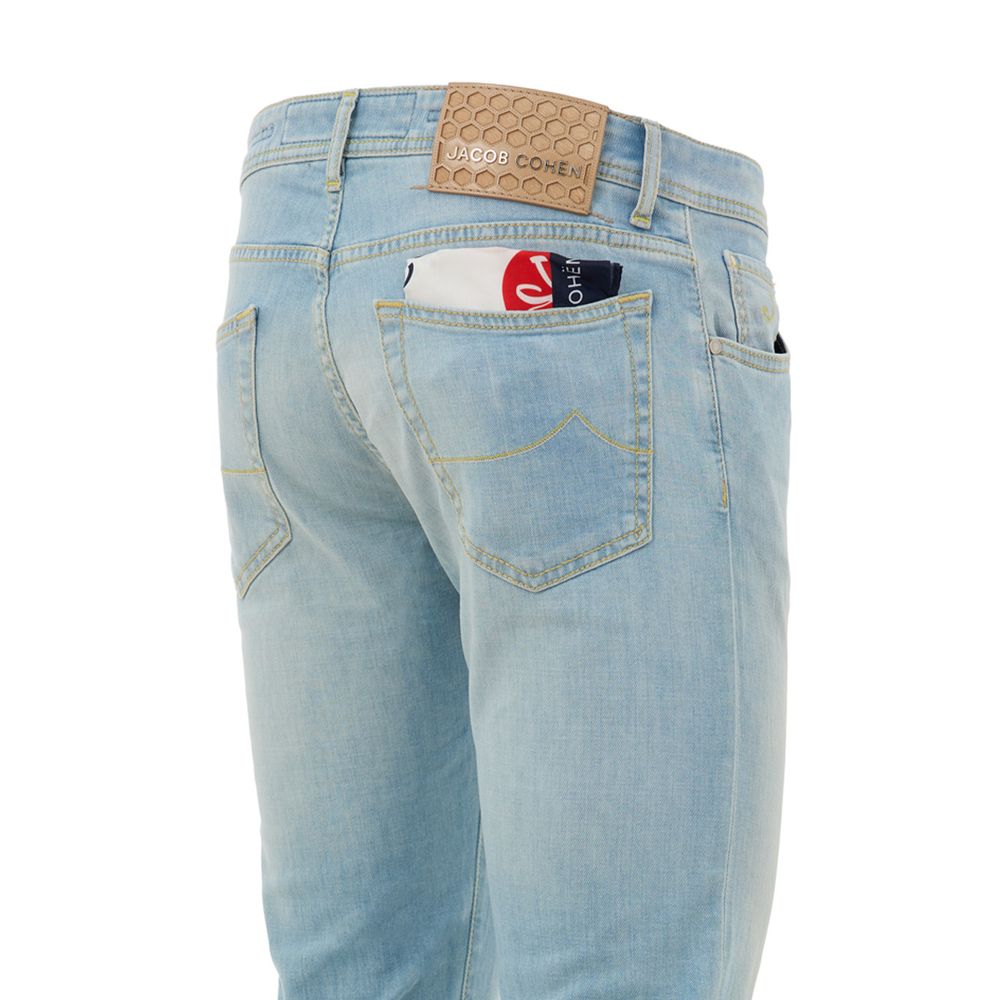 Blue Cotton Skinny Jean