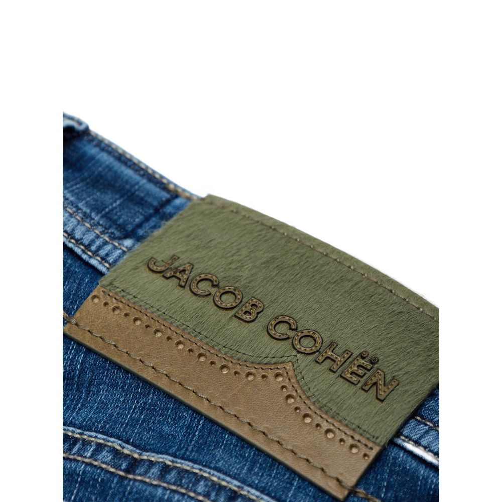 Blue Cotton Skinny Jean