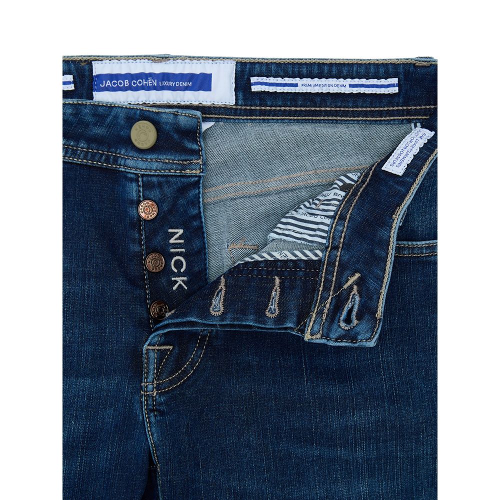 Blue Cotton Skinny Jean