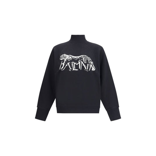 Black Cotton Sweatshirt