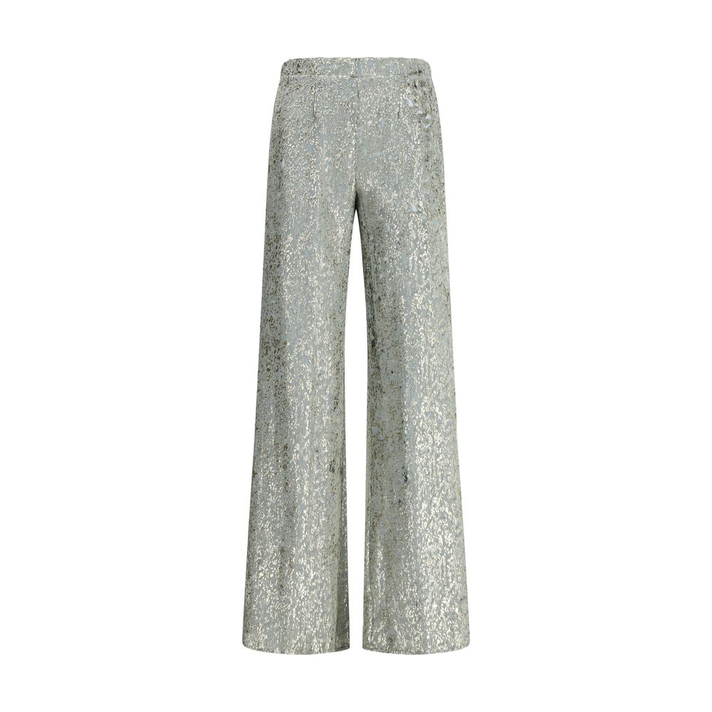 Flared trousers in fil coupé “en rêve"