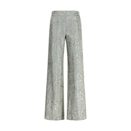 Flared trousers in fil coupé “en rêve"