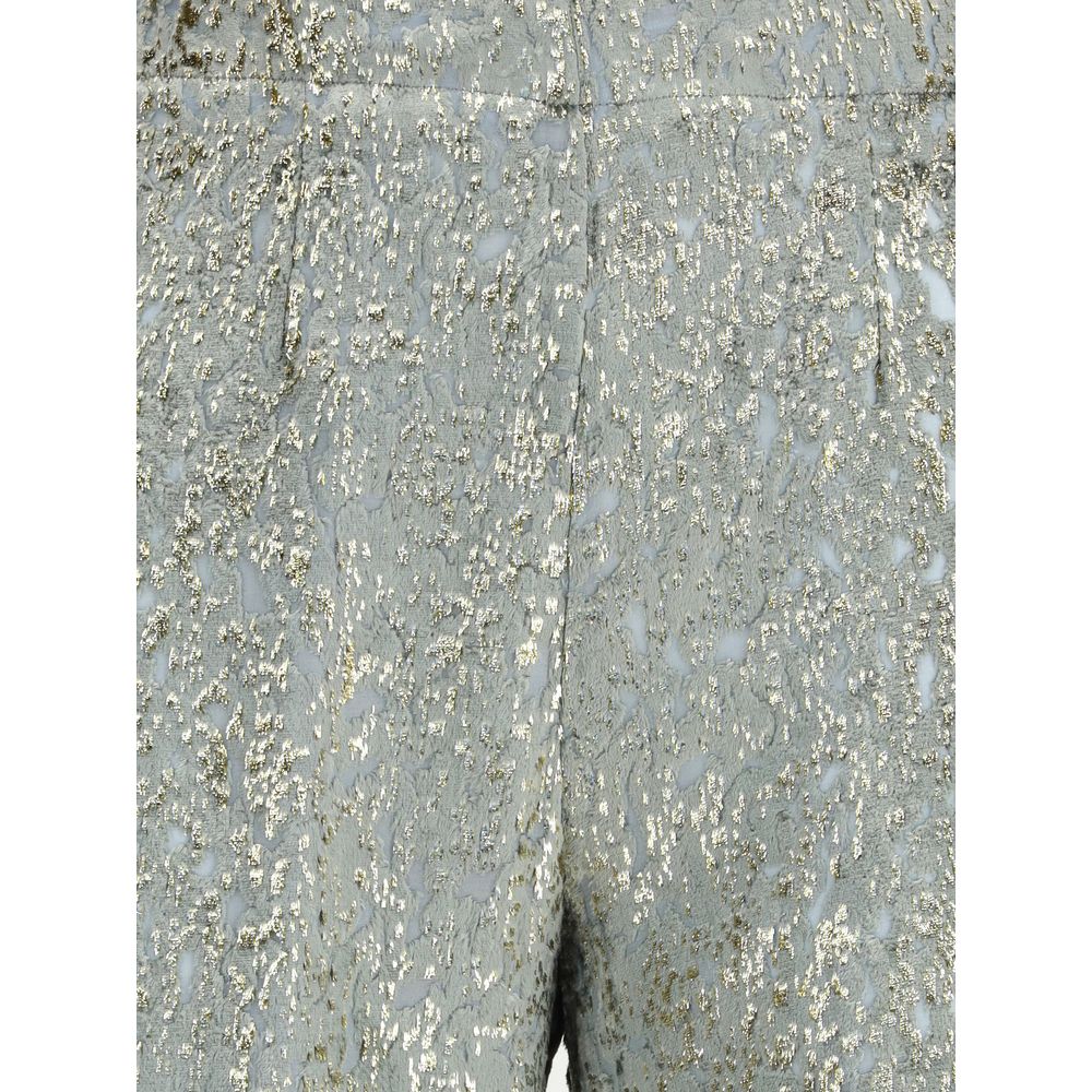 Flared trousers in fil coupé “en rêve"
